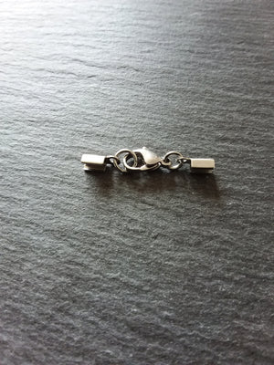 Stainless Steel Folding Crimp End sets for approx. 2mm to 2.5mm Cord Necklaces