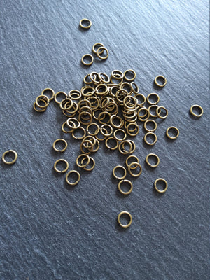 200 or 1000 Antique Bronze 6mm Diameter 1mm Strong Jump Rings 18 Gauge