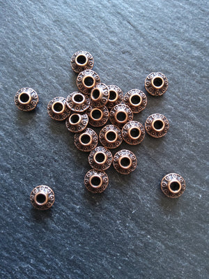 20 or 100 Antique Copper Tone 7mm Flying Saucer Bicone Spacer Beads 7.5x7mm Nickel FREE20 or 100 Antique Copper Tone 7mm Flying Saucer Bicone Spacer Beads 7.5x7mm Nickel FREE