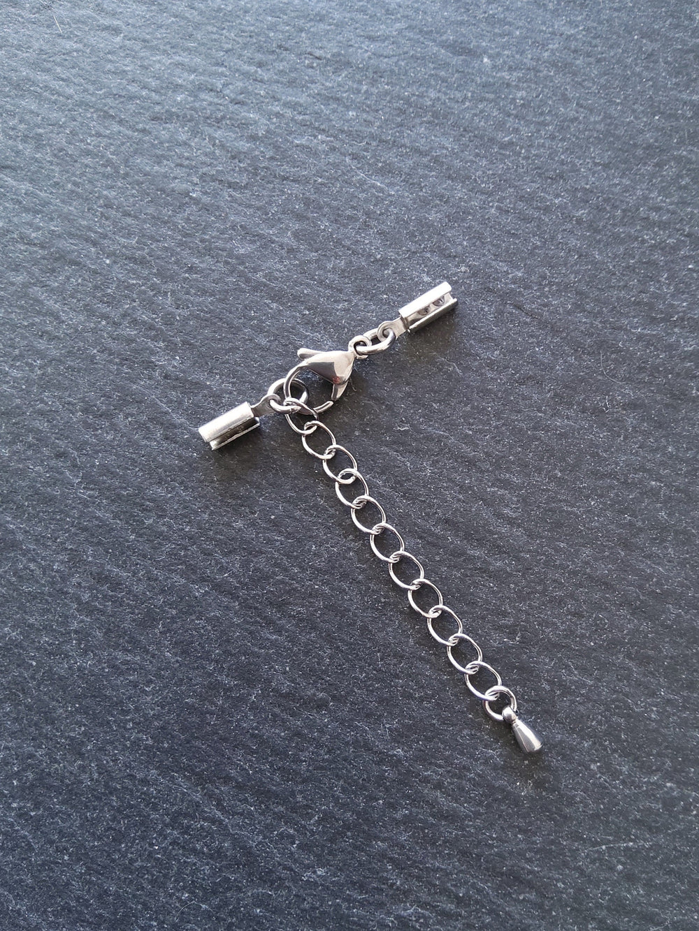 Stainless Steel Crimp End Sets for 2mm to 2.5mm Round Cord Necklaces