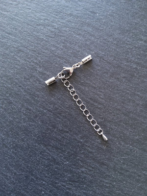 Stainless Steel Crimp End Sets for 2mm to 2.5mm Round Cord Necklaces