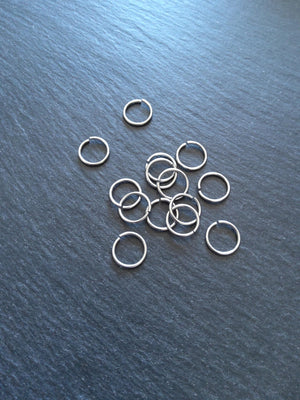 40 or 200 Stainless Steel 12mm Jump Rings Strong 1.2mm (16 gauge) - ContentedCatz