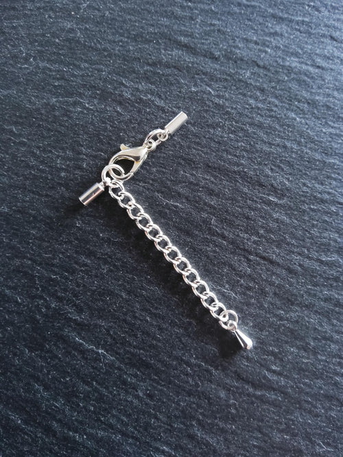Silver Plated End Cap Sets for 1.5mm Cord (2mm end caps)