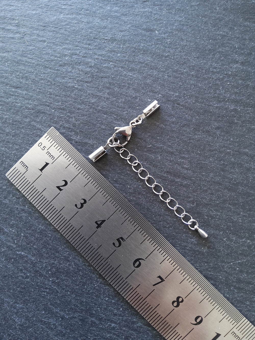 Stainless Steel Crimp End Sets for 2mm to 2.5mm Round Cord Necklaces