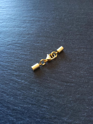 2 or 10 Genuine 18K Gold Plated Stainless Steel End Cap Sets for 2.5mm (3mm end caps) - ContentedCatz