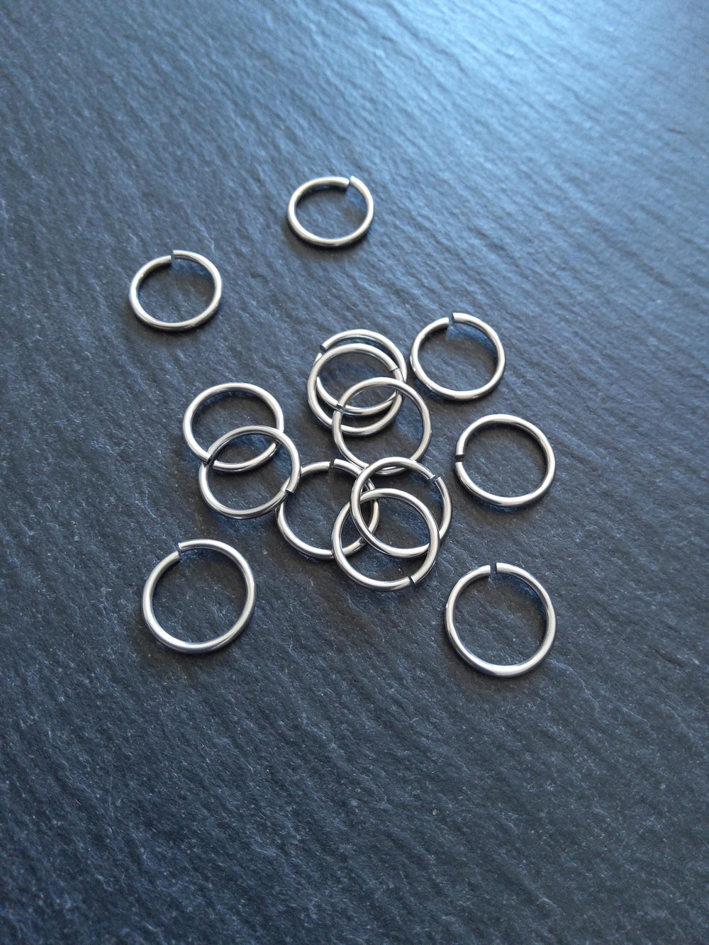 40 or 200 Stainless Steel 12mm Jump Rings Strong 1.2mm (16 gauge) - ContentedCatz