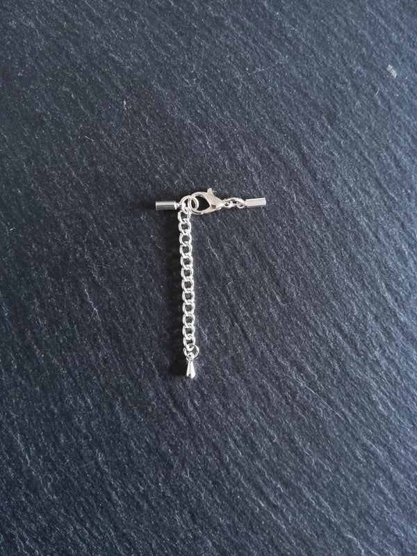 Silver Plated End Cap Sets for 1.5mm Cord (2mm end caps)