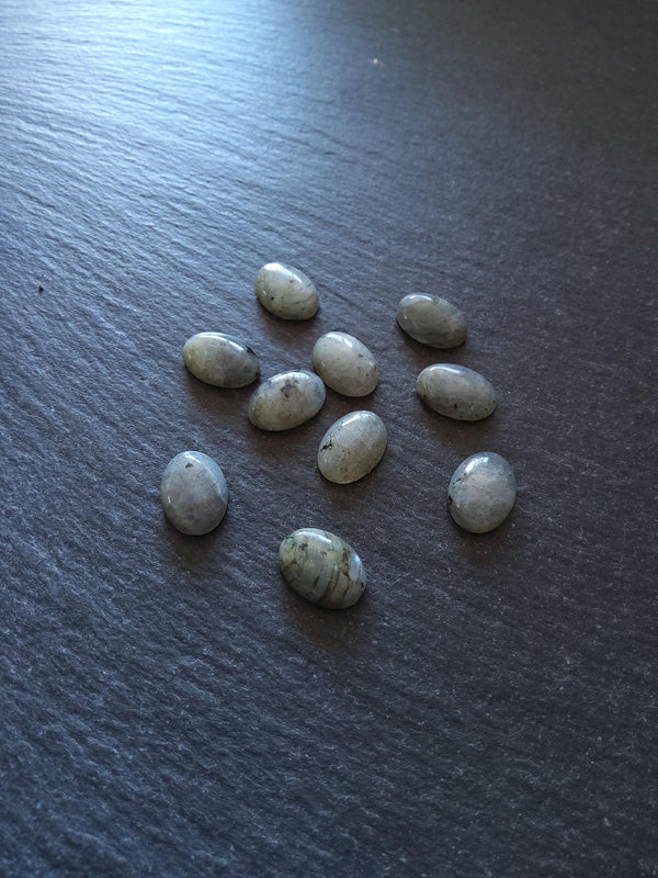 Natural Labradorite Gemstone Oval Cabochons 10x8mm