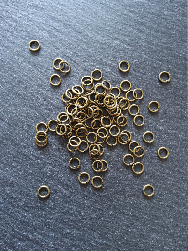 200 or 1000 Antique Bronze 6mm Diameter 1mm Strong Jump Rings 18 Gauge