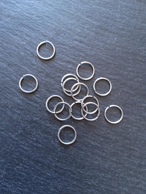 40 or 200 Stainless Steel 12mm Jump Rings Strong 1.2mm (16 gauge) - ContentedCatz
