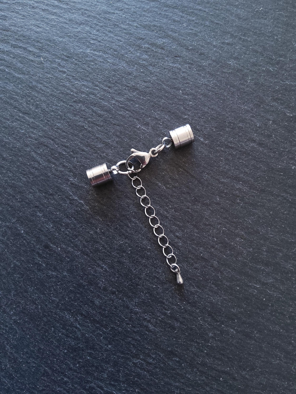Patterned Stainless Steel End Cap Sets for 5.5mm Cord (6mm end caps) - ContentedCatz