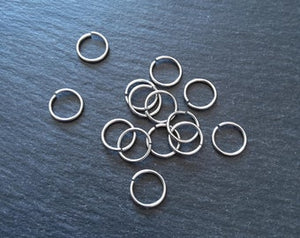 40 or 200 Stainless Steel 12mm Jump Rings Strong 1.2mm (16 gauge) - ContentedCatz