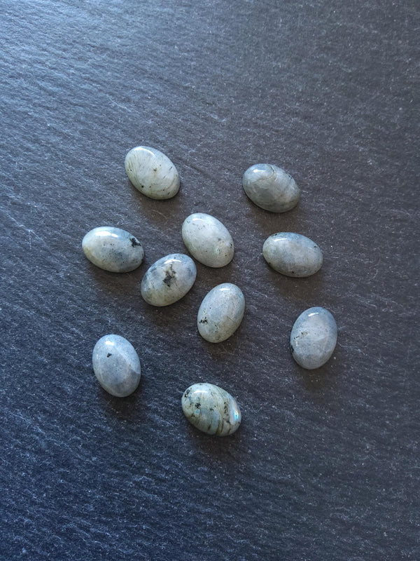 Natural Labradorite Gemstone Oval Cabochons 10x8mm