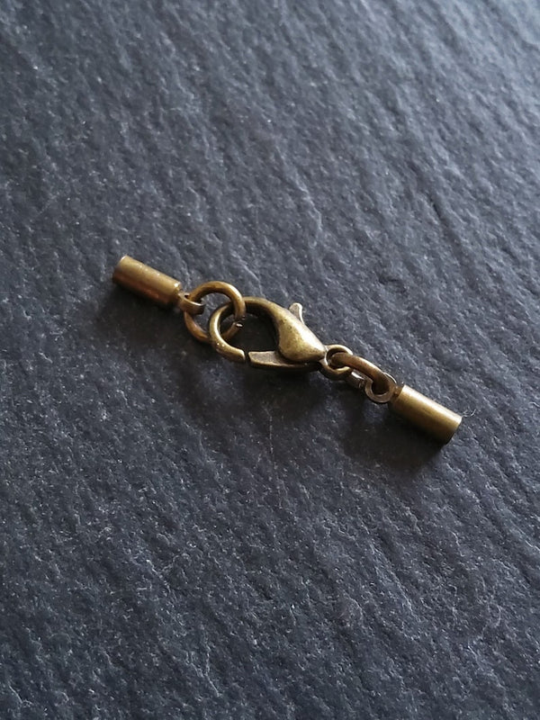 Antique Bronze End Cap Sets for 1.5mm Cord (2mm end caps)