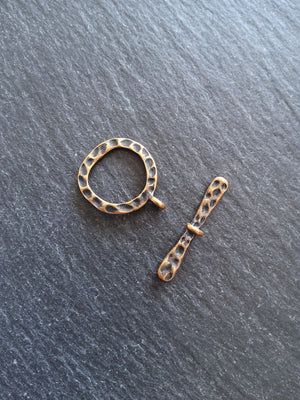 4 or 20 Sets of Antique Copper Metal Alloy Toggle Clasps 21x16mm
