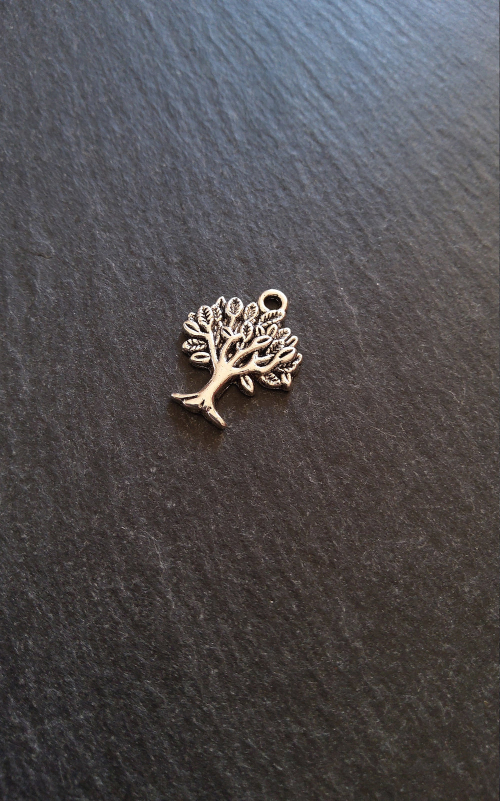 10 or 50 Tree Charms Antique Silver Tone Alloy 22x17mm