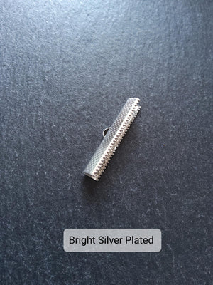 35mm (1 3/8") Wide Ribbon Crimp Ends 35x8mm Findings Crimps in Gold, Silver, Antique Silver, Rose Gold, Antique Bronze or Antique Copper