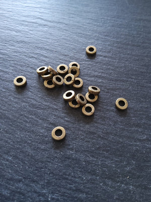 60 or 300 Antique Bronze Tone 6mm Plain Spacer Beads 6x1.7mm Hole: 3.2mm