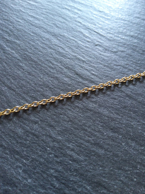 1 Meter Length of Genuine 18K Plated Stainless Steel Cable Chain 2.5x2x0.5mm Closed Link