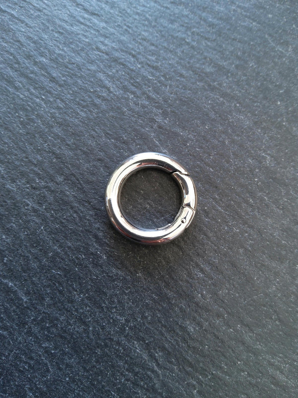 Stainless Steel 20mm Spring Gate Clasps 20x3.3mm O Rings