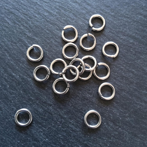 20 or 100 Stainless Steel 10mm Jump Rings Strong 1.6mm (14 gauge) Internal Diameter: 7mm
