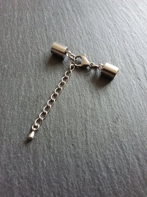 Stainless Steel End Cap Sets for 5.5mm Cord (6mm end caps)