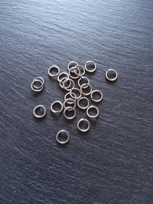 40 or 200 Stainless Steel 10mm Jump Rings Strong 1.4mm (15 gauge) Internal Diameter: 7.2mm