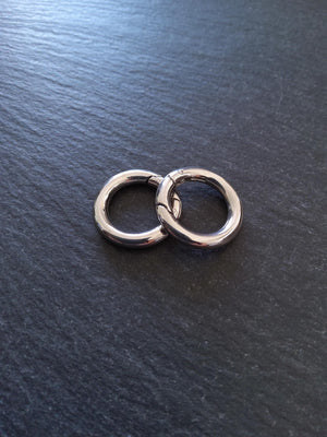 Stainless Steel 20mm Spring Gate Clasps 20x3.3mm O Rings
