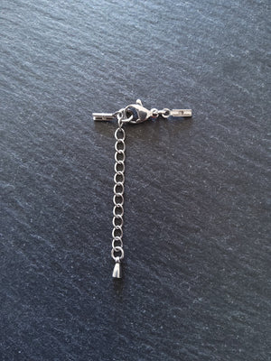 Stainless Steel Folding Crimp End Sets for 0.5mm to 1mm Cord Necklaces