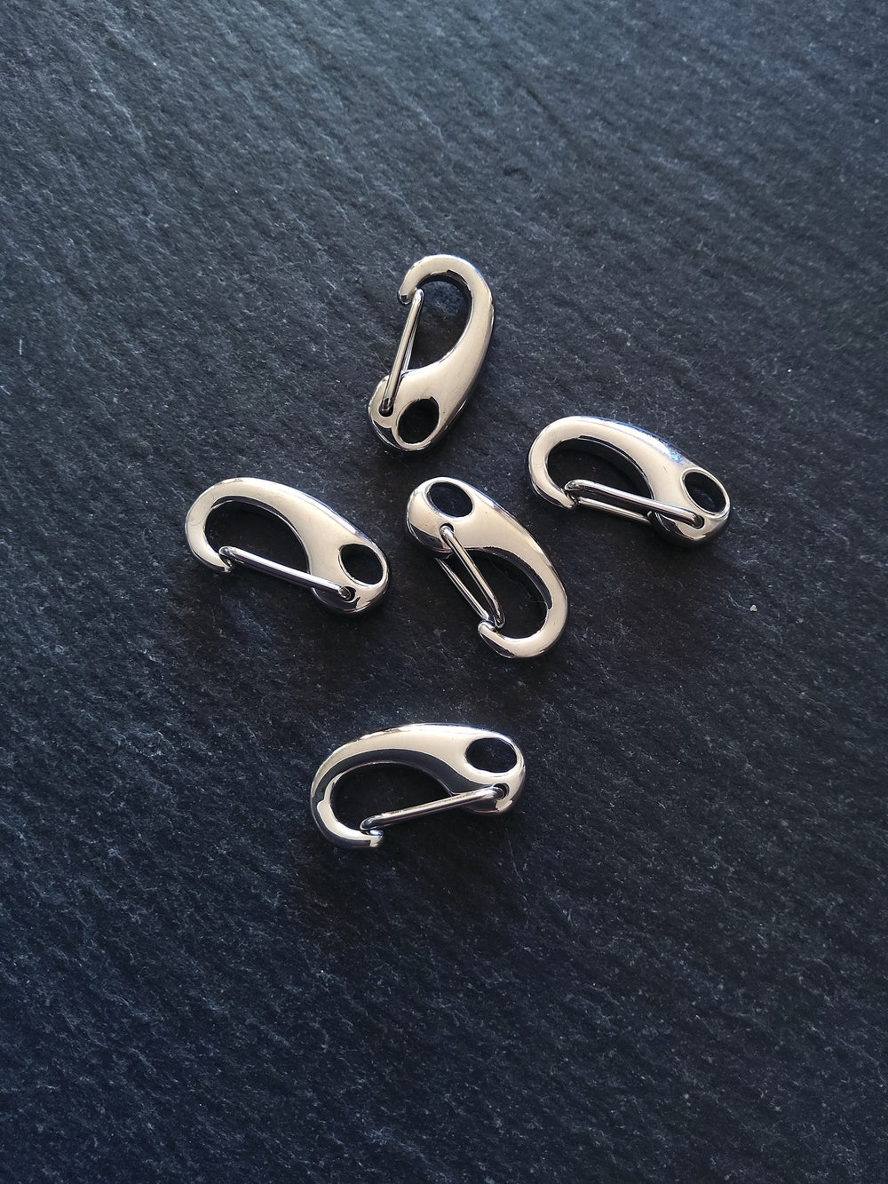 1 or 5 Stainless Steel Push Gate Clasps 18.5x5.5x9mm