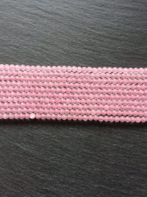 4.3mm Natural Rose Quartz Beads Undyed Round Polished Full 15.5 inch Strand
