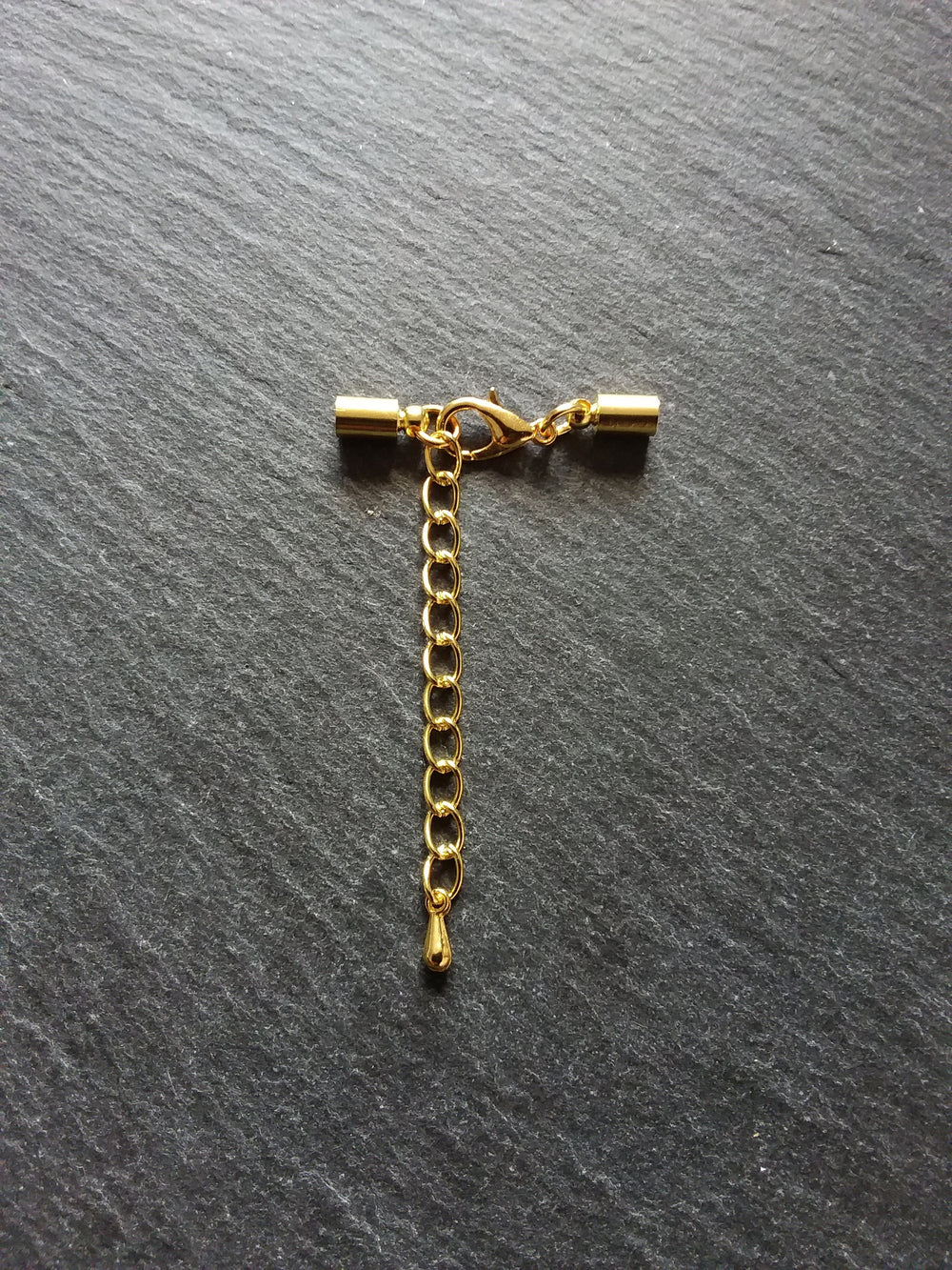 Gold Plated End Cap Sets for 3mm Cord (3.5mm end caps)