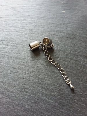 Stainless Steel End Cap Sets for 5.5mm Cord (6mm end caps)