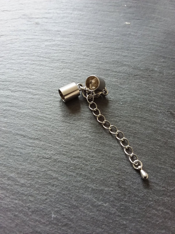Stainless Steel End Cap Sets for 5.5mm Cord (6mm end caps)