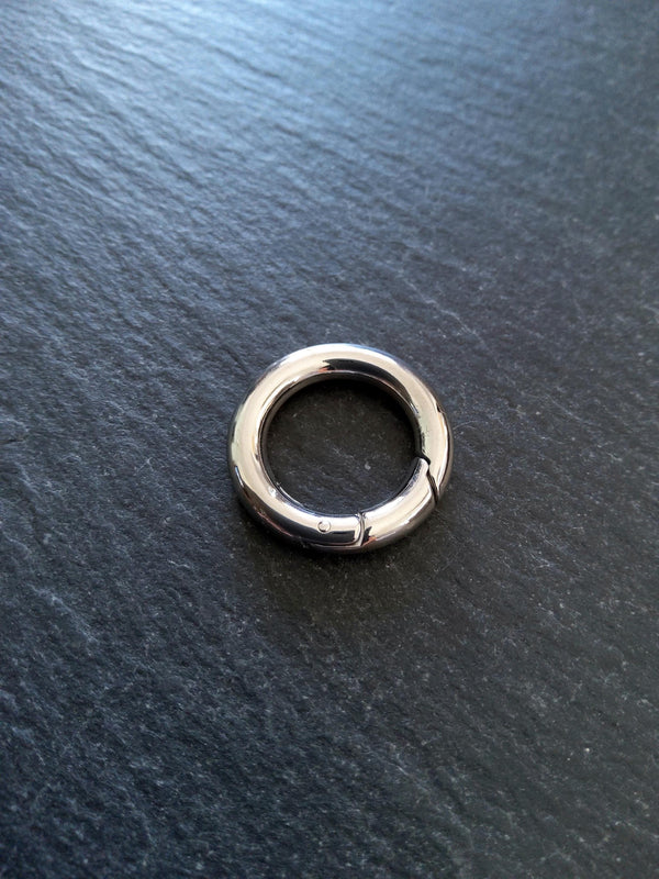 Stainless Steel 20mm Spring Gate Clasps 20x3.3mm O Rings
