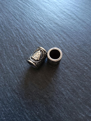 1 or 5 Valknut Odin's Knot Stainless Steel Beads 15x11mm Hole: 8mm
