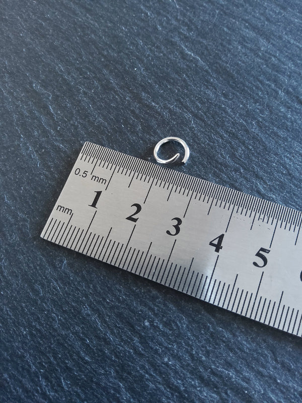 40 or 200 Stainless Steel 9mm Jump Rings Opened Strong 1.2mm (16 gauge)