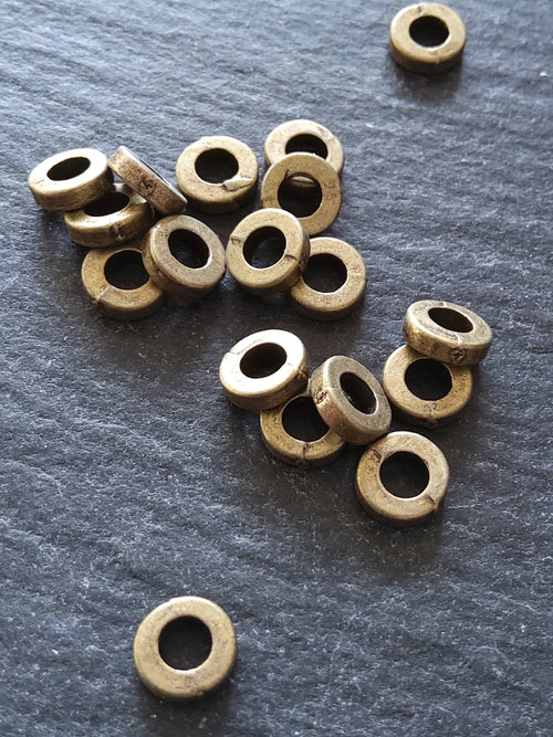 60 or 300 Antique Bronze Tone 6mm Plain Spacer Beads 6x1.7mm Hole: 3.2mm