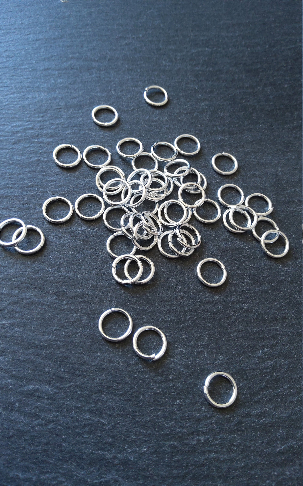 Strong Jump Rings Silver Plated 9mm Diameter 1.2mm (16 gauge) wide