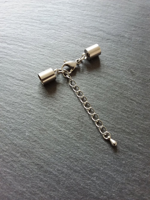 Stainless Steel End Cap Sets for 5.5mm Cord (6mm end caps)