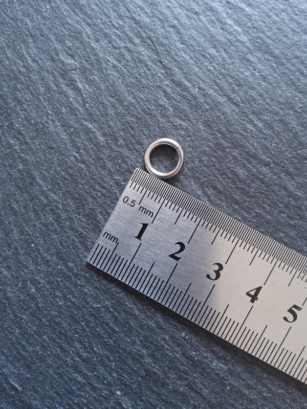 40 or 200 Stainless Steel 10mm Jump Rings Strong 1.4mm (15 gauge) Internal Diameter: 7.2mm