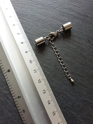 Stainless Steel End Cap Sets for 5.5mm Cord (6mm end caps)