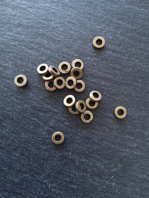 60 or 300 Antique Bronze Tone 6mm Plain Spacer Beads 6x1.7mm Hole: 3.2mm