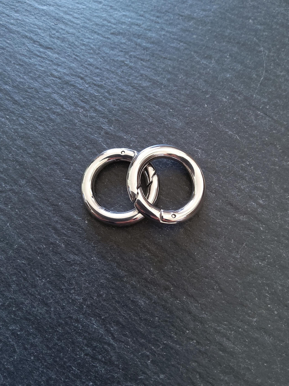 Stainless Steel 20mm Spring Gate Clasps 20x3.3mm O Rings