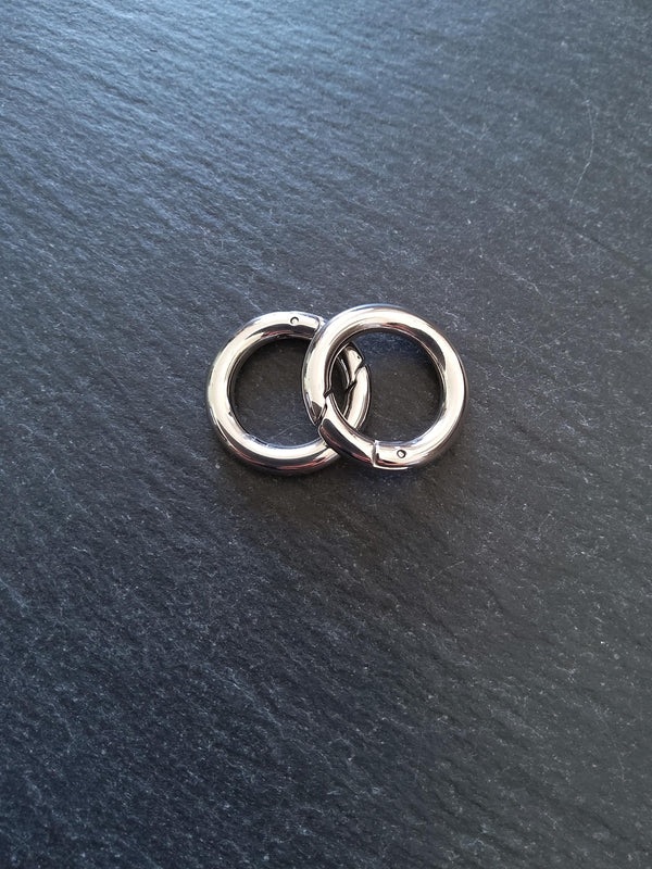 Stainless Steel 20mm Spring Gate Clasps 20x3.3mm O Rings
