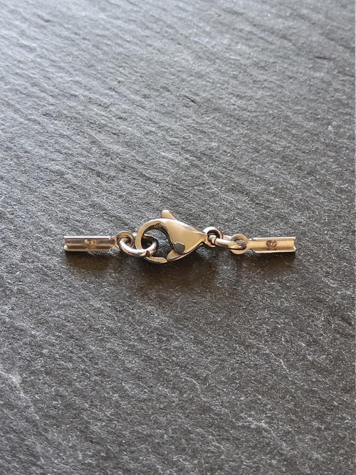 Stainless Steel Folding Crimp End Sets for 0.5mm to 1mm Cord Necklaces