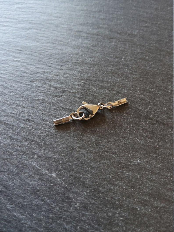 Stainless Steel Folding Crimp End Sets for 0.5mm to 1mm Cord Necklaces