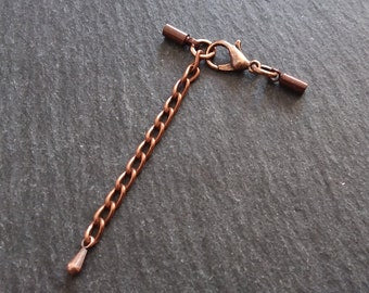 Antique Copper Tone End Cap Sets for 1.5mm Cord (2mm end caps)