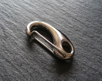 1 or 5 Stainless Steel 25mm Push Gate Clasps 25.5x12.5x6mm