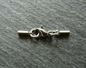 4 or 20 Stainless Steel End Cap Sets for 1mm Cord Necklaces (1.2mm end caps)